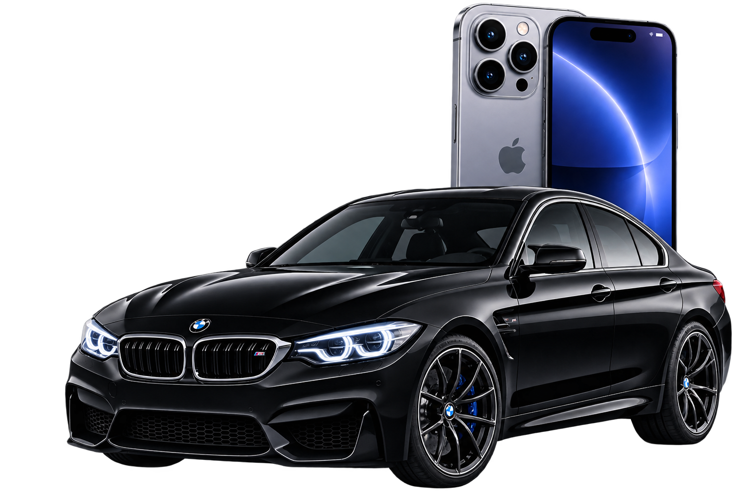 Premium used car and smartphone collection